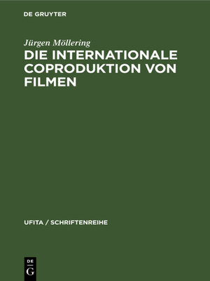 cover image of Die internationale Coproduktion von Filmen